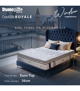 Nệm lò xo Dunlopillo CoolSilk ROYALE Windsor