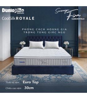 Nệm lò xo Dunlopillo CoolSilk ROYALE Sovereign Firm
